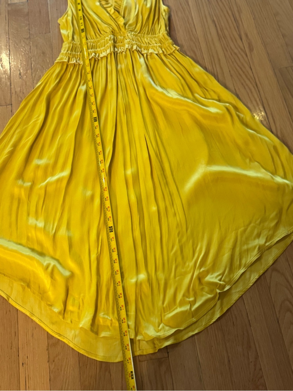 Anthropologie Maeve La Habana Dress M Yellow Ruffle Sleeveless Euro Summer Boho - Picture 11 of 11